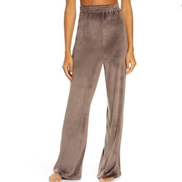 NWT SKIMS VELOUR Wide Leg PANTS Amethyst AP-LPT-0392 - Picture 1 of 9